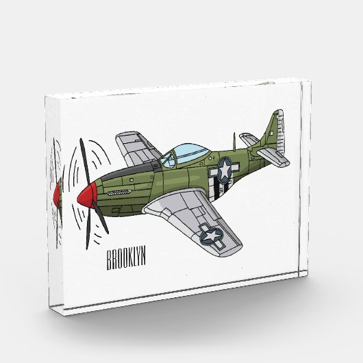 Voorbeeld van de cartoon van militaire vliegtuigen fotoblokken (Links)