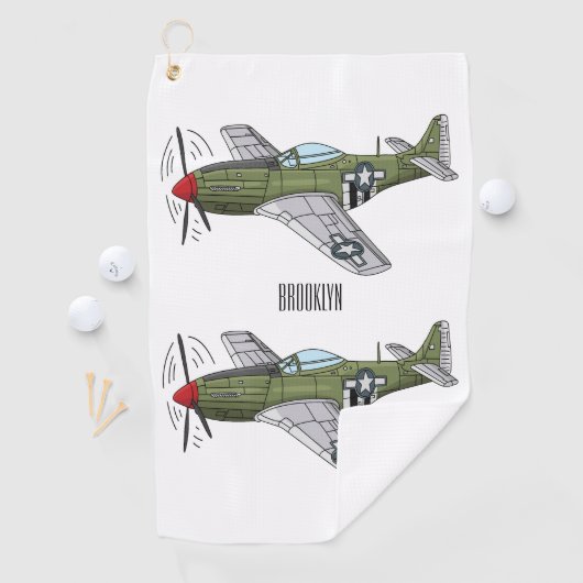 Voorbeeld van de cartoon van militaire vliegtuigen golfhanddoek (Insitu)