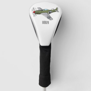 Voorbeeld van de cartoon van militaire vliegtuigen golfheadcover