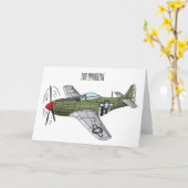 Voorbeeld van de cartoon van militaire vliegtuigen kaart (Gele Bloem)