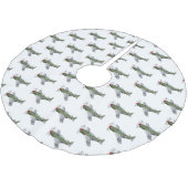 Voorbeeld van de cartoon van militaire vliegtuigen kerstboom rok (Gekanteld)