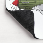 Voorbeeld van de cartoon van militaire vliegtuigen muismat (Hoek)