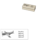 Voorbeeld van de cartoon van militaire vliegtuigen rubberstempel (Gestempeld)