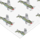 Voorbeeld van de cartoon van militaire vliegtuigen tafelkleed (Gekanteld)