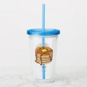 Voorbeeld van de cartoon van Pancake Acryl Drinkbeker (Voorkant)