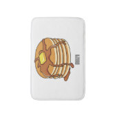 Voorbeeld van de cartoon van Pancake Badmat (Voorkant Verticaal)