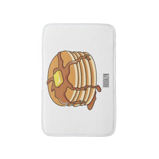 Voorbeeld van de cartoon van Pancake Badmat (Voorkant Verticaal)