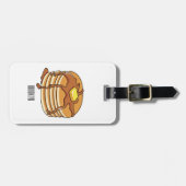 Voorbeeld van de cartoon van Pancake Bagagelabel (Voorkant horizontaal)