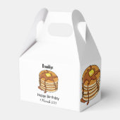 Voorbeeld van de cartoon van Pancake Bedankdoosjes (Achterkant)