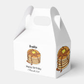 Voorbeeld van de cartoon van Pancake Bedankdoosjes (Voorkant Zijde)