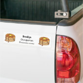 Voorbeeld van de cartoon van Pancake Bumpersticker (Op Truck)