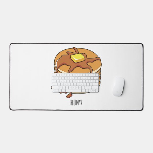 Voorbeeld van de cartoon van Pancake Bureaumat (Keyboard & Muis)