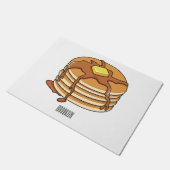 Voorbeeld van de cartoon van Pancake Deurmat (Schuin)