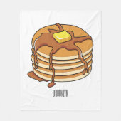 Voorbeeld van de cartoon van Pancake Fleece Deken (Voorkant)