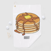 Voorbeeld van de cartoon van Pancake Golfhanddoek (Insitu)