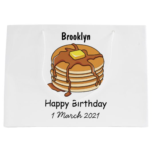 Voorbeeld van de cartoon van Pancake Groot Cadeauzakje (Voorkant)