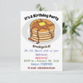 Voorbeeld van de cartoon van Pancake Kaart (Staand voorkant)