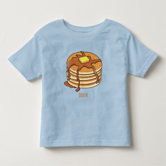 Voorbeeld van de cartoon van Pancake Kinder Shirts (Voorkant)