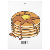 Voorbeeld van de cartoon van Pancake Klembord (Achterkant)