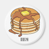 Voorbeeld van de cartoon van Pancake Magneet (Voorkant)