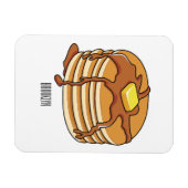 Voorbeeld van de cartoon van Pancake Magneet (Horizontaal)