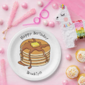 Voorbeeld van de cartoon van Pancake Papieren Bordje (Feest)