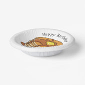 Voorbeeld van de cartoon van Pancake Papieren Kommen (Gebogen)