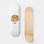 Voorbeeld van de cartoon van Pancake Persoonlijk Skateboard (Voorkant)