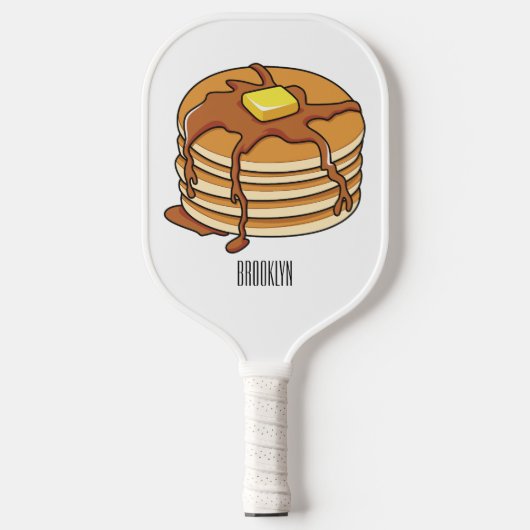 Voorbeeld van de cartoon van Pancake Pickleball Paddle (Voorkant)