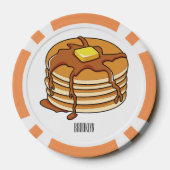 Voorbeeld van de cartoon van Pancake Poker Chips (Achterkant)