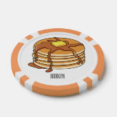Voorbeeld van de cartoon van Pancake Poker Chips (Enkel)