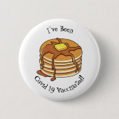 Voorbeeld van de cartoon van Pancake Ronde Button 5,7 Cm (Voorkant)