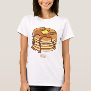 Voorbeeld van de cartoon van Pancake T-shirt