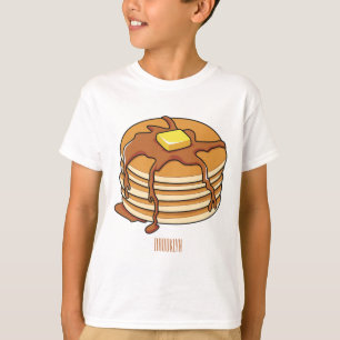 Voorbeeld van de cartoon van Pancake T-shirt