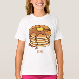 Voorbeeld van de cartoon van Pancake T-shirt
