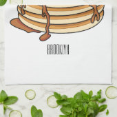 Voorbeeld van de cartoon van Pancake Theedoek (Gevouwen)