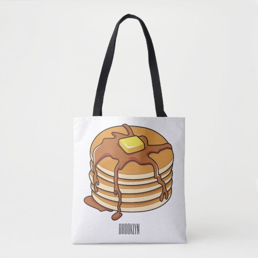 Voorbeeld van de cartoon van Pancake Tote Bag (Voorkant)