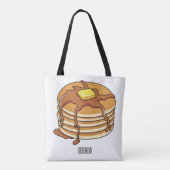 Voorbeeld van de cartoon van Pancake Tote Bag (Achterkant)