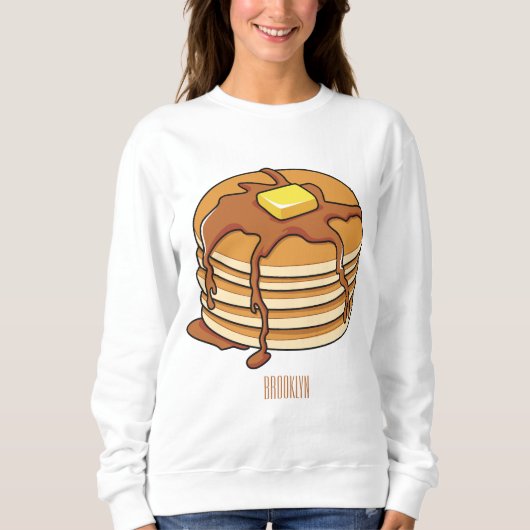 Voorbeeld van de cartoon van Pancake Trui (Voorkant)