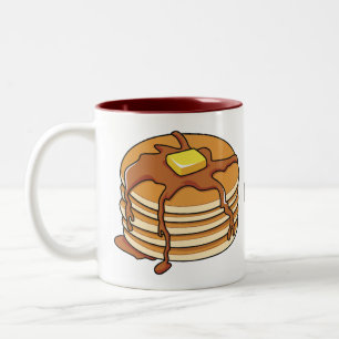 Voorbeeld van de cartoon van Pancake Tweekleurige Koffiemok