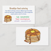 Voorbeeld van de cartoon van Pancake Visitekaartje (Voorkant / Achterkant)