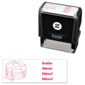 Voorbeeld van de cartoon van Pancake Zelfinktende Stempel (In situ)