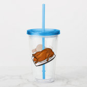 Voorbeeld van de cartoon van pekeleenden acryl drinkbeker (Voorkant)