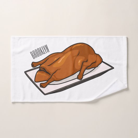Voorbeeld van de cartoon van pekeleenden bad handdoek (Handdoek)