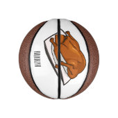 Voorbeeld van de cartoon van pekeleenden basketbal (Verticaal)