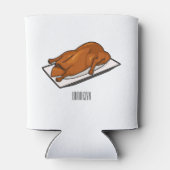 Voorbeeld van de cartoon van pekeleenden blikjeskoeler (Achterkant)