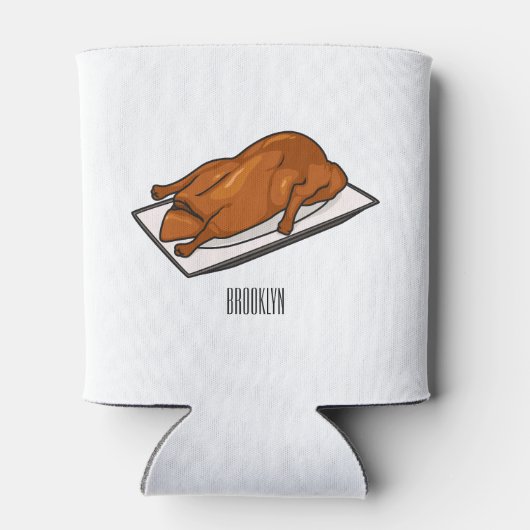 Voorbeeld van de cartoon van pekeleenden blikjeskoeler (Achterkant)