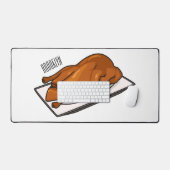 Voorbeeld van de cartoon van pekeleenden bureaumat (Keyboard & Muis)