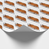 Voorbeeld van de cartoon van pekeleenden cadeaupapier (Hoek)