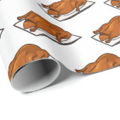 Voorbeeld van de cartoon van pekeleenden cadeaupapier (Rol Hoek)